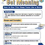 let's bet meaning